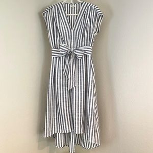 MAX STUDIO Striped A-Line Dress